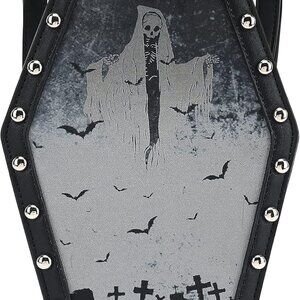 Studded Skull Bag for Women, Vegan Leather Punk Rock Rivet Bag, Shoulder Bag H14